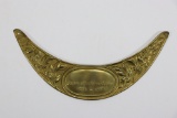 French WWI Veteran Brass Gorget 1914-18