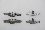 Lot USN Submariner Pins / Dolphins, Etc.