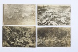 (4) WWI Postcards/Trench Warefare