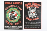 (2) Hells Angels Invitation Postcards