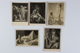 (5) WWII Nazi House of Art Postcards