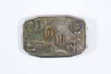 Antique Greyhound Bus Driver Belt Buckle