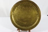 WWI Hammered Copper Souvenir Plate