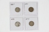 (4) Silver Liberty Seated Dimes