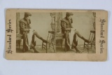 1800's Risque Sterioview Card