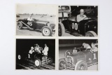 Lot of (4) 1950's Original Race Car Photos
