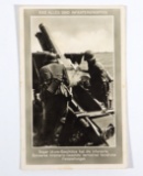 WWII Nazi Germany Artillery Postcard