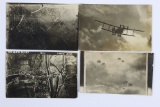 (4) WWI German Aviation Postcards