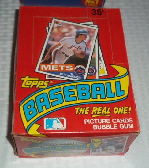1985 Topps Baseball Unopened Wax Box 36 Sealed Packs Potential Gem Mint Puckett McGwire Rookies MLB