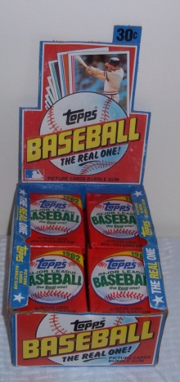 1982 Topps Baseball Unopened Wax Box 32 Sealed Packs Potential Gem Mint Cal Ripken Jr Rookies MLB