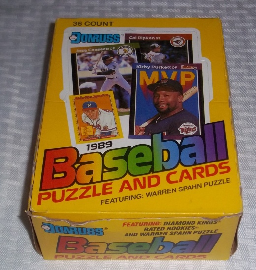 1989 Donruss Baseball Unopened Wax Box 36 Packs Possible Multiple GEM MINT Griffey Jr Rookies