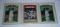 1972 Topps Baseball Carl Yastrzemski Yaz Red Sox 3 Cards