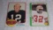 1976 Topps NFL Football Card Terry Bradshaw & 1978 OJ Simpson Steelers Bills HOF