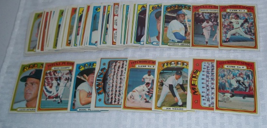 1972 Topps Baseball 50+ Card Lot Stars Rookies WS Special Cards Teams