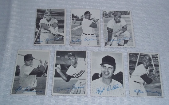 7 Vintage Topps 1969 Baseball Deckle Edge Lot McCovey Carew Wilhelm