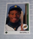 1989 Upper Deck Baseball #1 Ken Griffey Jr Rookie Card RC Mariners HOF