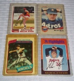 1975 1980 & 2 Others Nolan Ryan Vintage Topps Card Lot Angels HOF