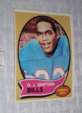 1970 Topps NFL Football #90 OJ Simpson Bills HOF RC Rookie Card