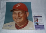 Autographed 8x10 Photo Eddie Sawyer Phillies JSA COA MLB Baseball