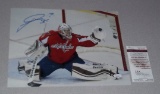 Washington Capitals NHL Hockey Autographed 11x14 Photo Goalie Phillipp Grubauer JSA COA