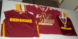 3 Washington Redskins NFL Team Apparel Shirts Various Sizes