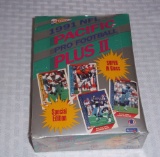 1991 Pacific Plus II NFL Football Complete Wax Box 36 Opened Packs Possible GEM MINT Rookies Stars