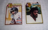 1979 Topps NFL Football Pair #390 Earl Campbell RC  & #480 Walter Payton Bears HOF