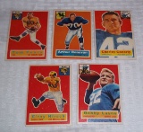 5 Vintage 1956 Topps NFL Football Cards Bobby Layne Fears Donovan Conerly Hirsch