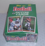 1991 Topps NFL Football Complete Wax Box 36 Opened Packs Possible GEM MINT Rookies Stars HOFers
