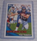 2010 Topps NFL Football #440 Tim Tebow Rookie Card RC Broncos Heisman