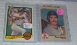 1983 Fleer & Donruss Wade Boggs Rookie Card Pair Red Sox Baseball Cards