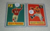 1956 Topps NFL Football Card Pair Ollie Matson SP & Elroy Hirsch