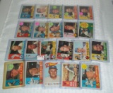 21 Different 1960 Topps Baseball Cards Lot