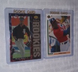 Two 1990s MLB Baseball Michael Jordan Rookie Cards Upper Deck White Sox