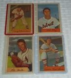 4 Different 1954 Bowman Baseball Cards Nice Overall Conditions