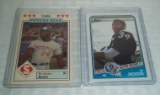 1986 Minor League Baseball Rookie Card Bo Jackson & 1987 Topps NFL Football RC