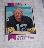 Vintage Topps NFL Football 1973 Topps Terry Bradshaw Steelers HOF 3rd Year
