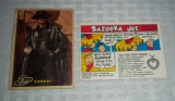 1958 Topps Zorro #1 Card w/ 1976 Bazooka Joe Vintage Non Sport
