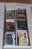 NFL Football 2 Row Monster Box Lot Mostly Modern Cards Some Stars Rookies OJ Simpson Facsimilie Auto