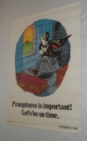 Vintage Original Dracula Vampire 1983 Action Posters Clement Communications 17x22''