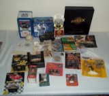 Misc Sports Collectibles Lot Starting Lineup MIB Items Diecast Tins NASCAR NFL Banthrico Bank