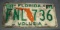 Late 1970s - Early 1980s Florida Official State Issued Used Metal License Plate Sunshine