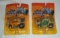 Two Different 1987 Matchbox The Super Chargers Monster Tractors MOC Showtime Car Drag-On