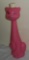 Vintage 1960s 1970s Pink Carnival Prize Pink Plastic Cat Bank 14''