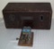 Vintage Radiola 16 Radio Wooden Case Only w/ Erector Electric Engine No Plug Pre 1970s Lot Pair