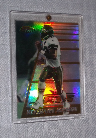 1996 NFL Football Bowmans Best  Refractor RC Rookie HOF Keyshawn Johnson Bucs USC