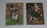 1998 Randy Moss Rookie Card Pair RC Metal Universe Stadium Club Marshall New HOFer