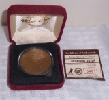 Highland Mint LE Coin Penguins NHL Hockey Jaromir Jagr w/ Case & COA