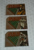 1998 Playoff Absolute Red Zone 3 Inserts Lot NFL Favre Carter Bledsoe