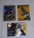 3 Different Junior Seau Insert Cards Refractor Kick Off Trophy Chargers HOF